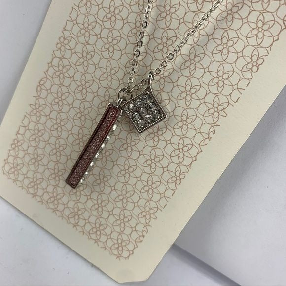 Bobby Rose Double Pendant CZ Necklace