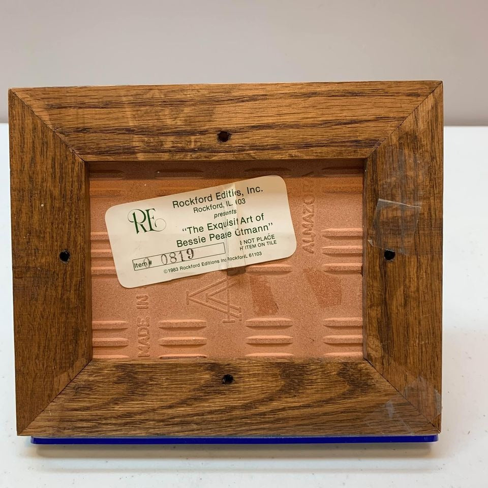 Vintage Bessie Pease Gutmann 1983 Framed Tile Print