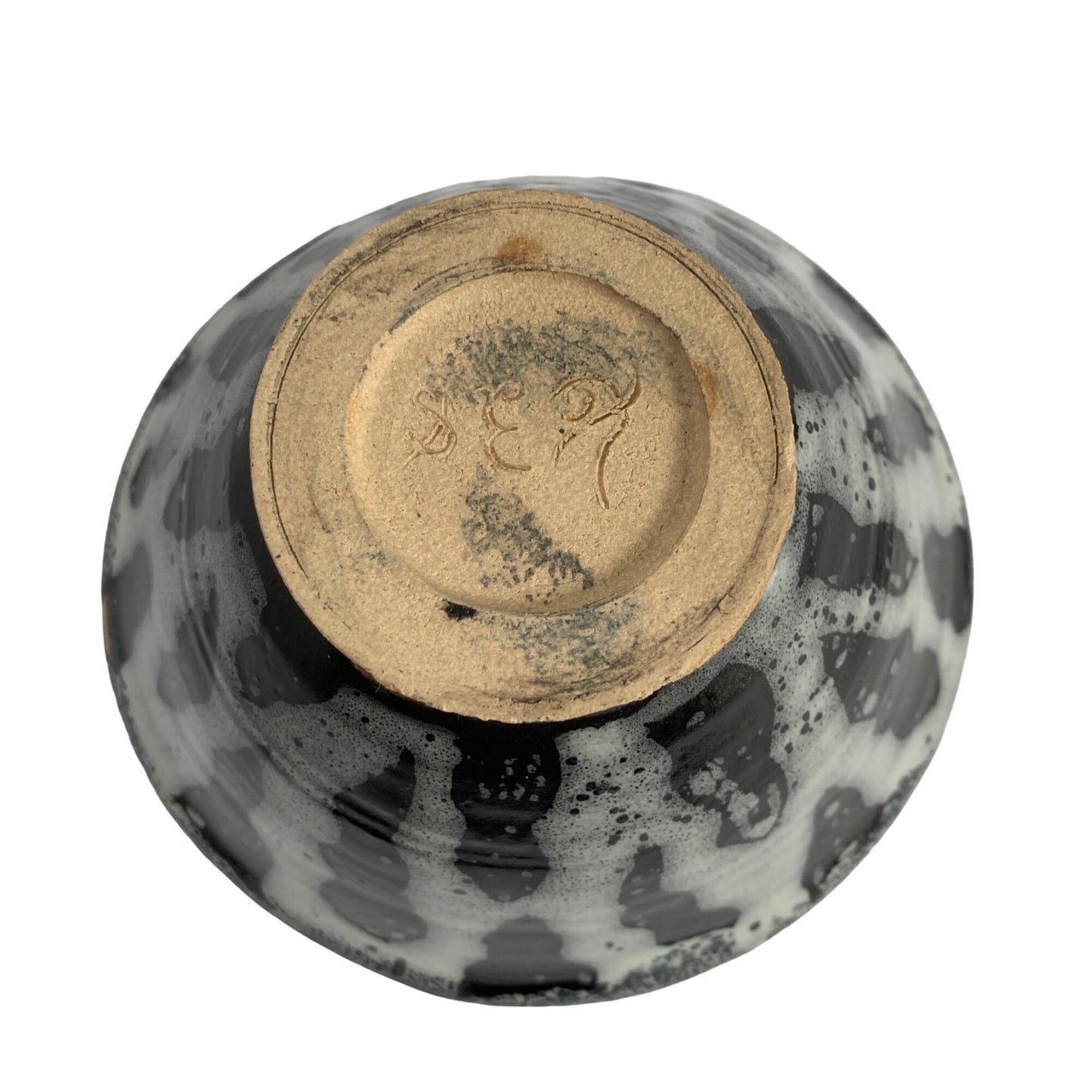 Amateur Pottery Small Bowl Stripe Glazed