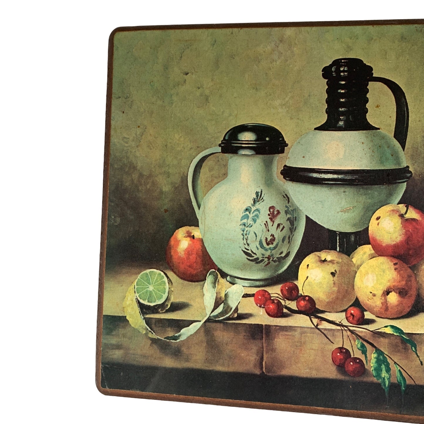 Vintage | 1970's Still Life Food Water Pitchers Signed Lori