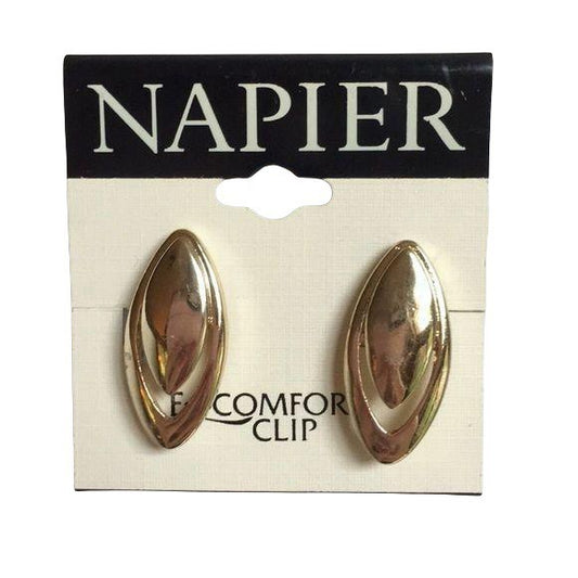 NEW Napier Gold Clip-On Earrings