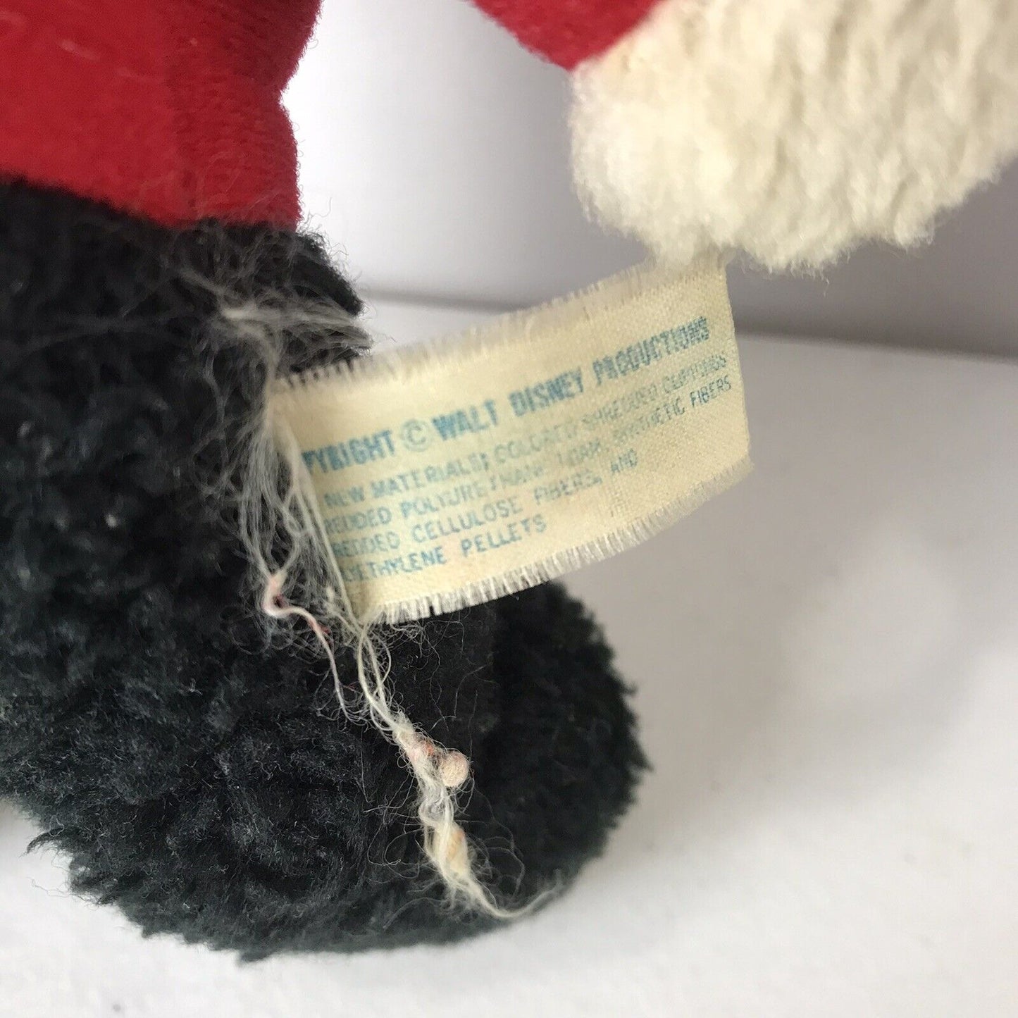 Vintage Walt Disney Productions Knickerbocker Mickey Mouse Plush Toy Stuffed