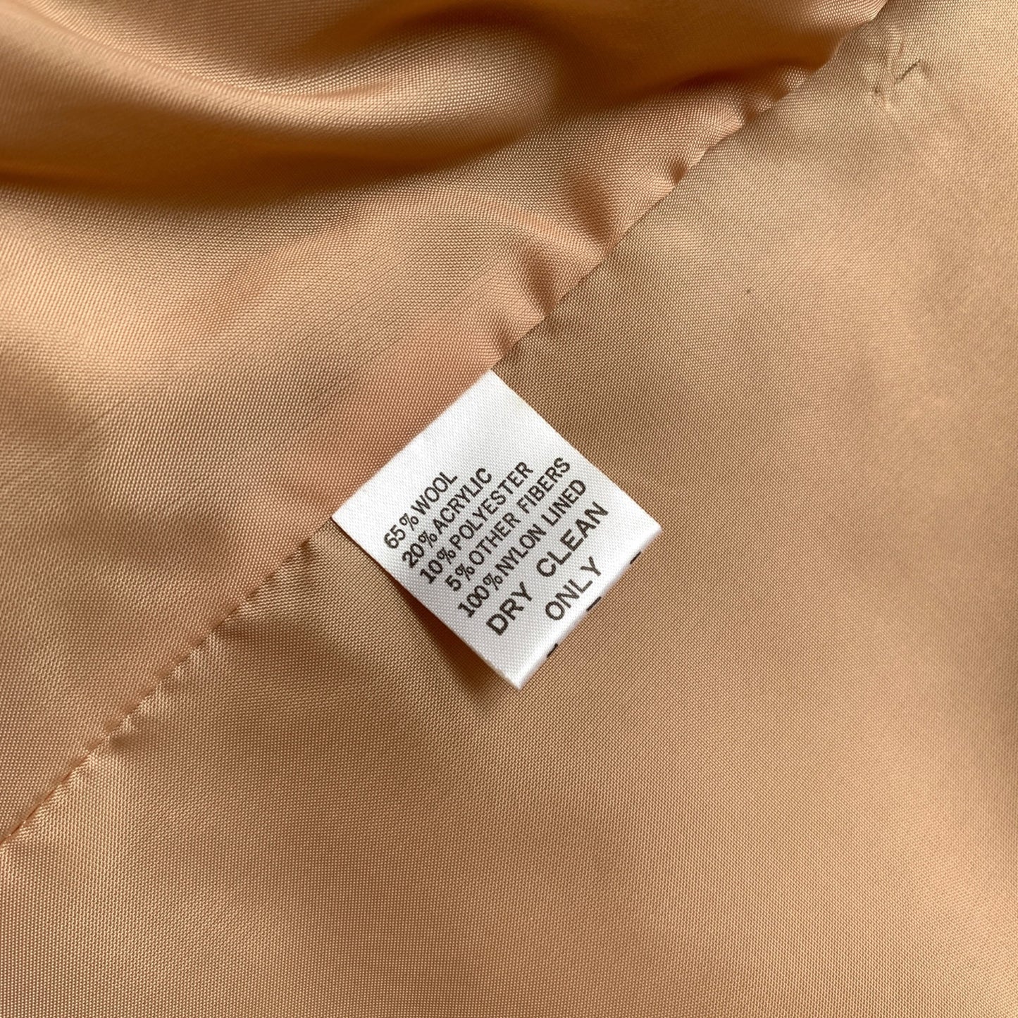 Vintage Marianne Fashion Tan Wool Blazer Made in Japan
