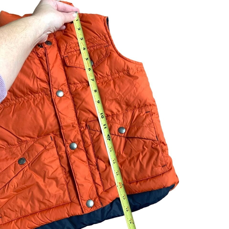 Land’s End Orange Boys Winter Vest Medium 6/7