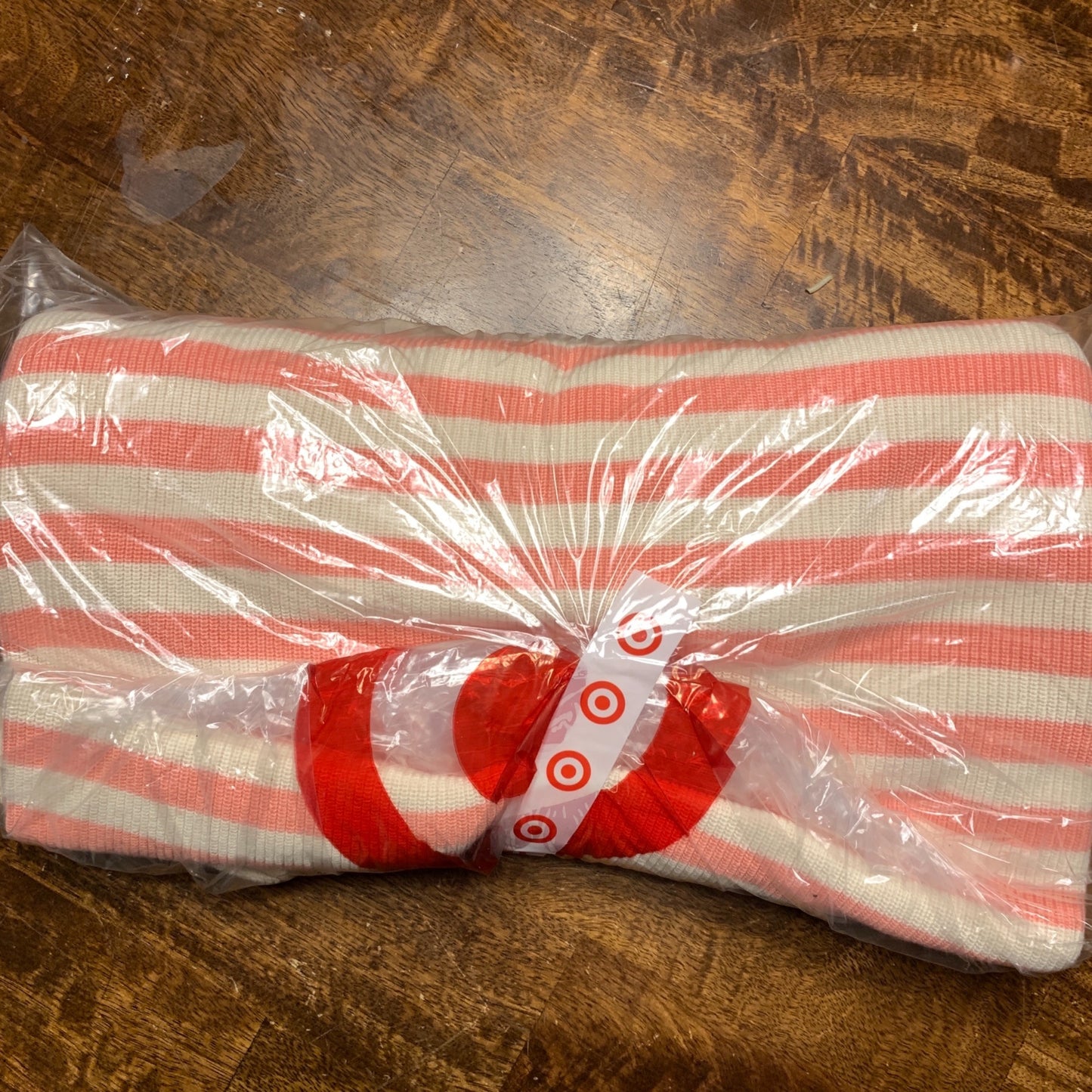 Who What Wear Coral Almond Birch Stripe Sweater New