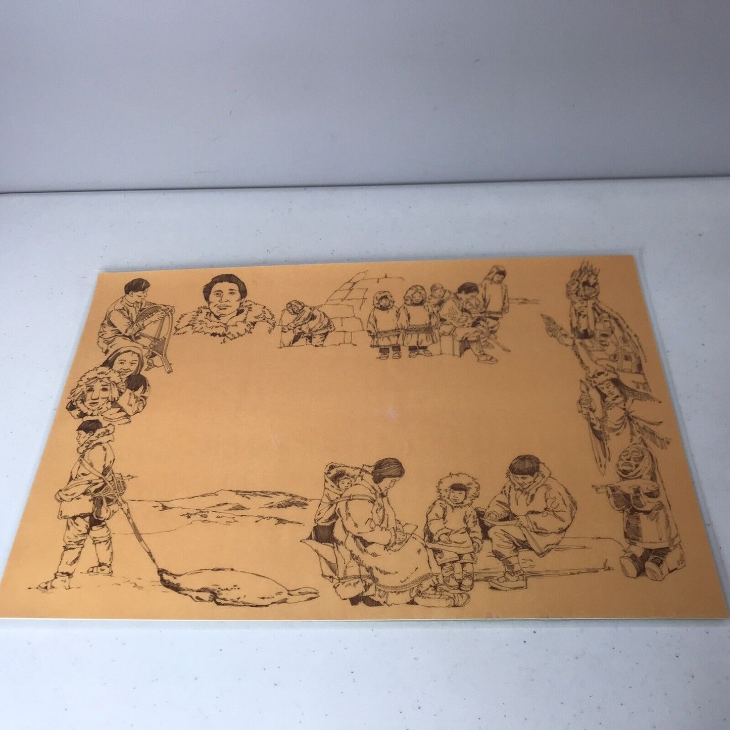 Vintage Dyea Skagway Alaska Placemat 2-Sided Laminated & Washable