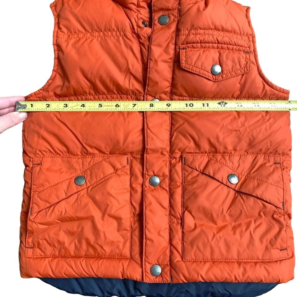 Land’s End Orange Boys Winter Vest Medium 6/7