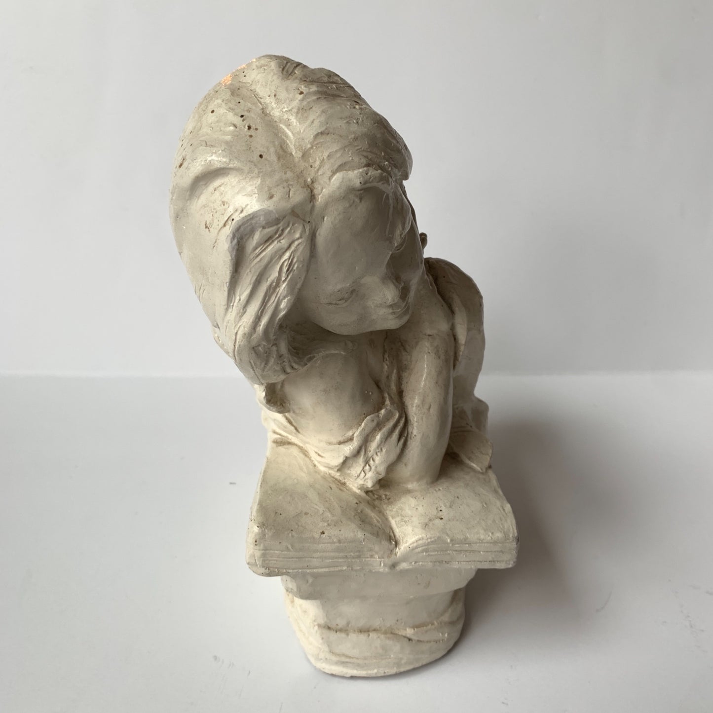 Austin Productions Entranced Girl Sculpture Vintage 1977 White