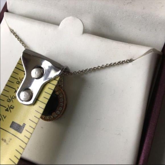 New Vintage Style Silver Black Necklace