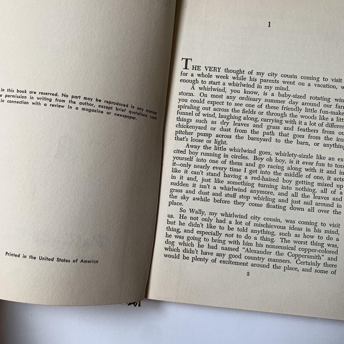 Vintage 10,000 Minutes at Sugar Creek by Paul Hutchens 1952