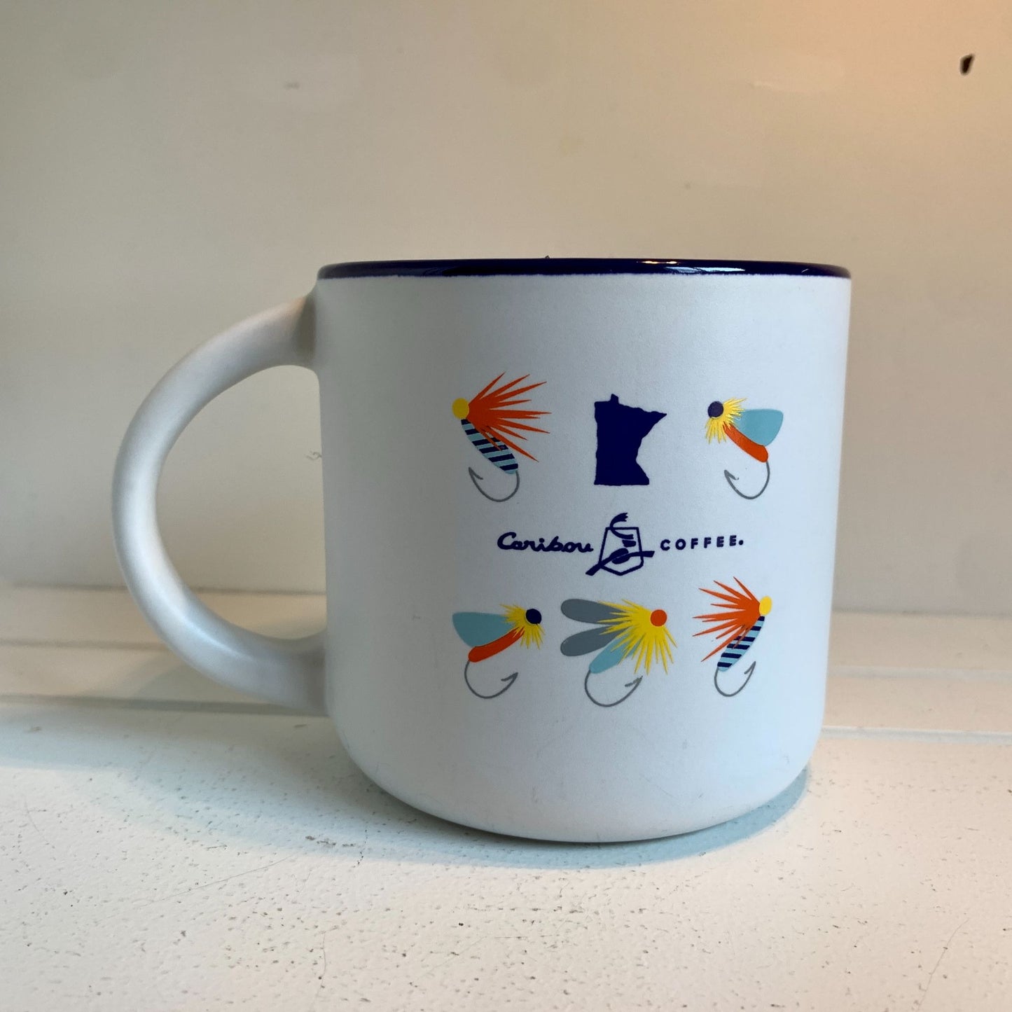 Caribou Coffee So Fly Fishing Coffee Mug Ceramic