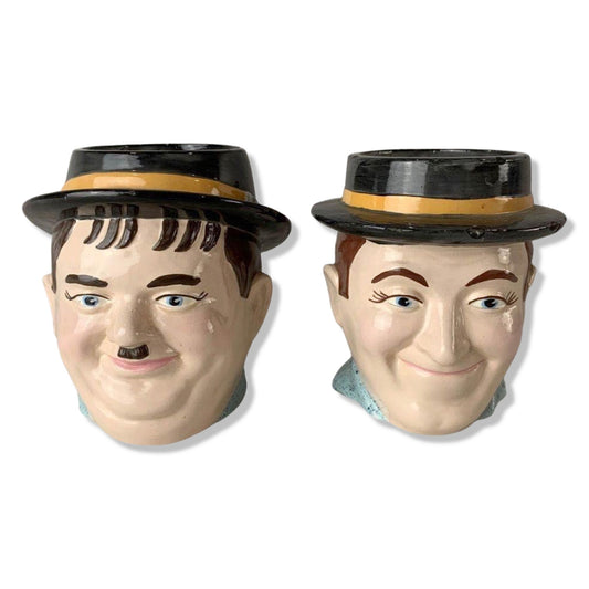 1970s Vintage Laurel & Hardy Mugs Ceramic