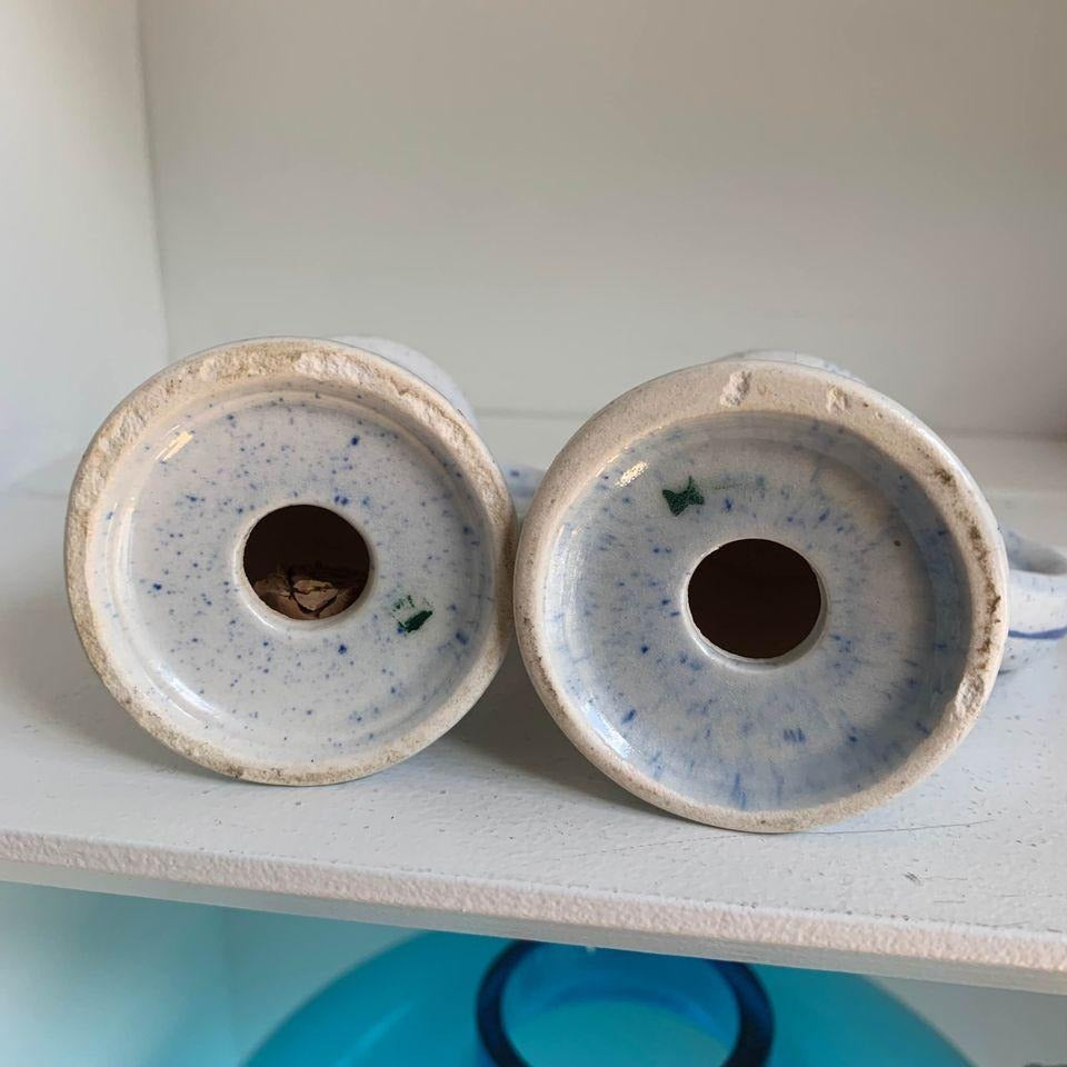 Blue & White Chicken Salt & Pepper Shakers Pair