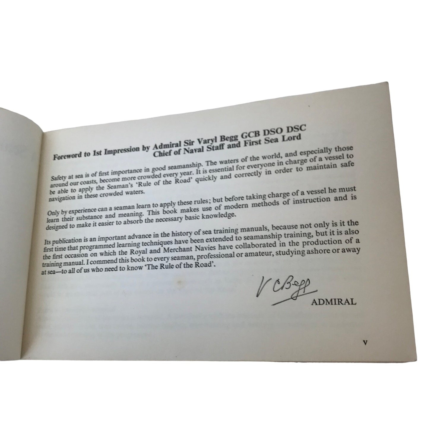 Vintage A Seaman's Guide to the Rule of the Road U.S. Naval Institute 1971 Book