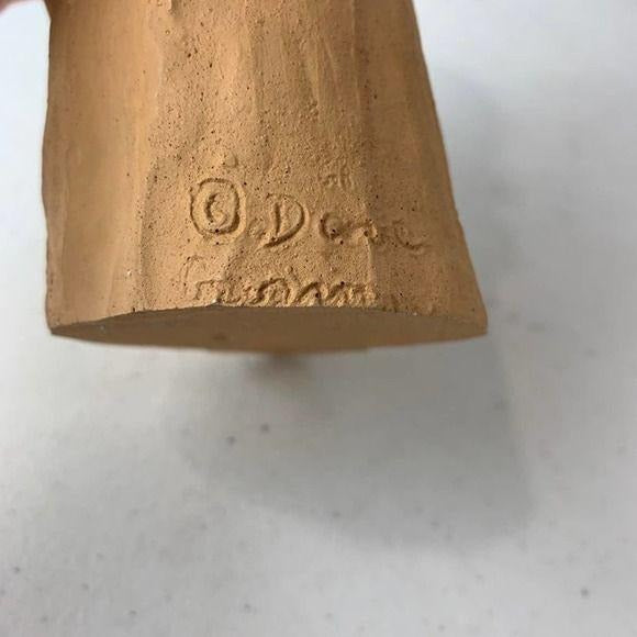 Dave Grossman Clay Girl with Rabbit