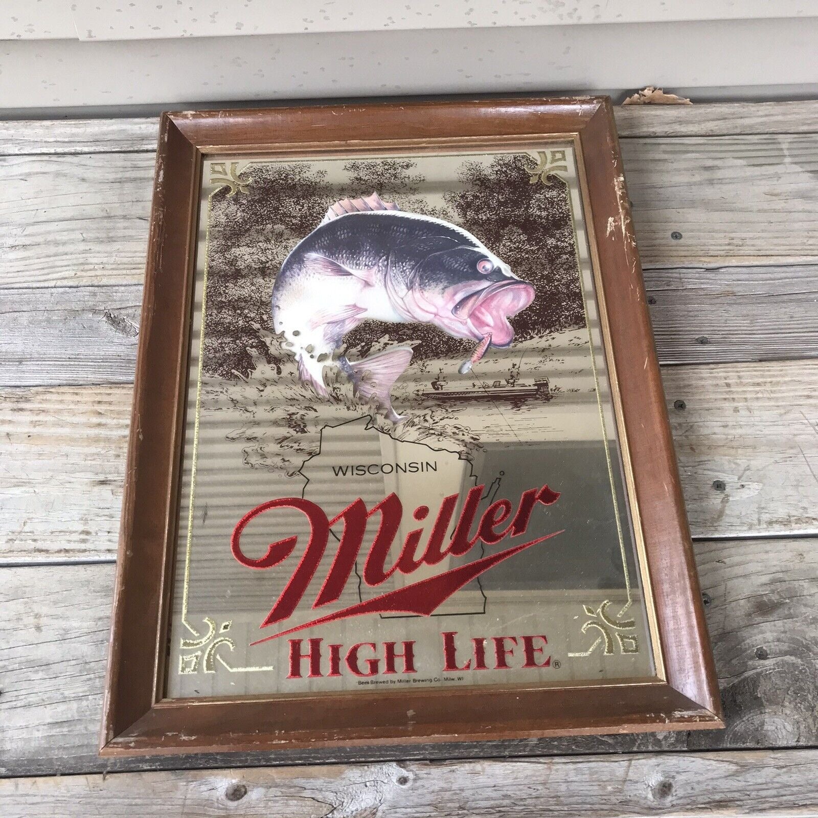 Miller high life high quality NFL beer mirror