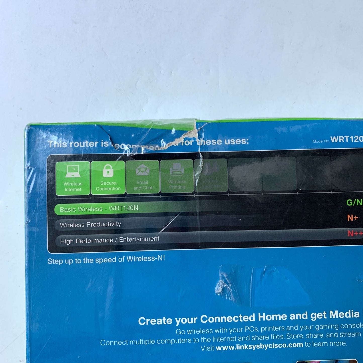 NEW Cisco Linksys Wireless-N Home Router WRT120N