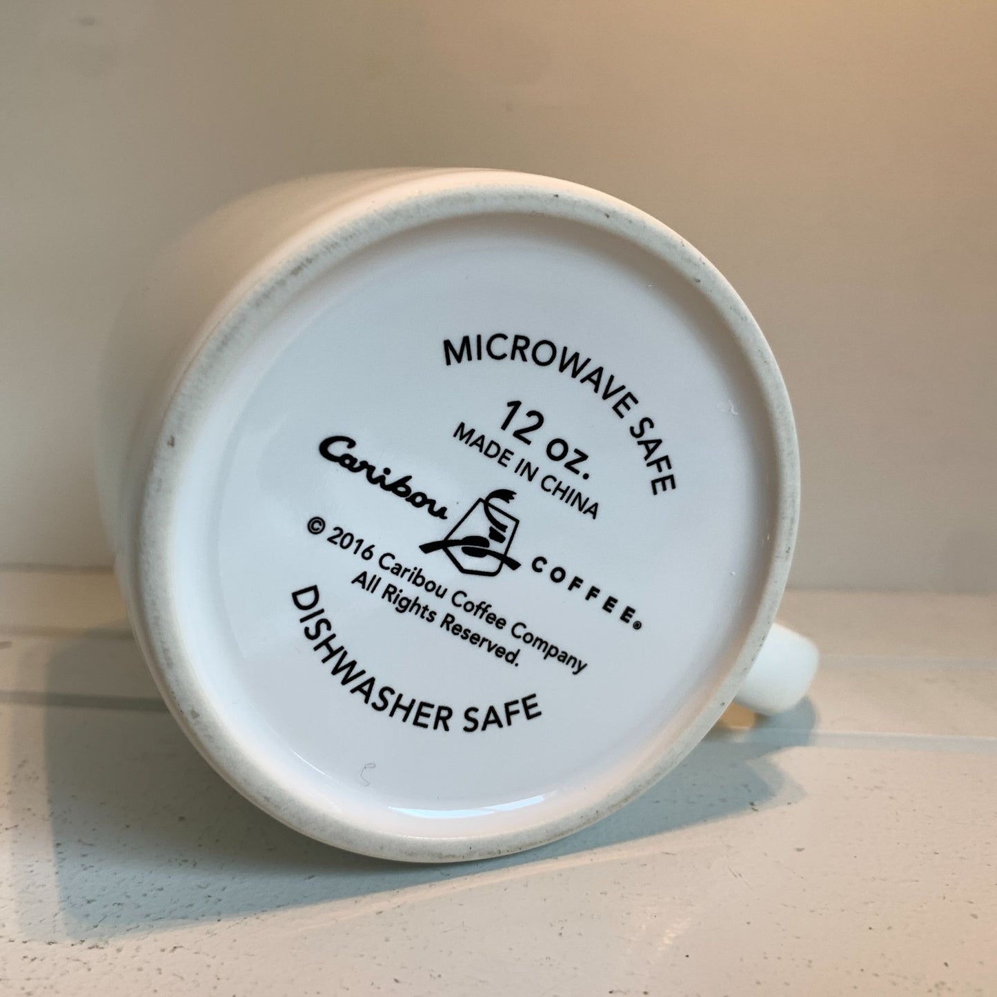 Caribou Coffee All Heart Abstract Coffee Mug 2016 Ceramic