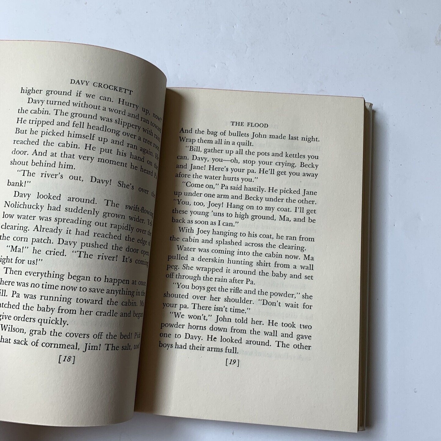 The Story of Davy Crockett by Enid Lamonte Meadowcroft 1952 Vintage Book