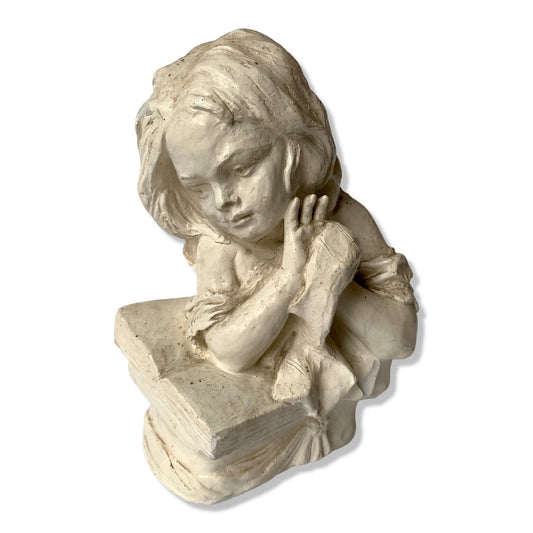 Austin Productions Entranced Girl Sculpture Vintage 1977 White