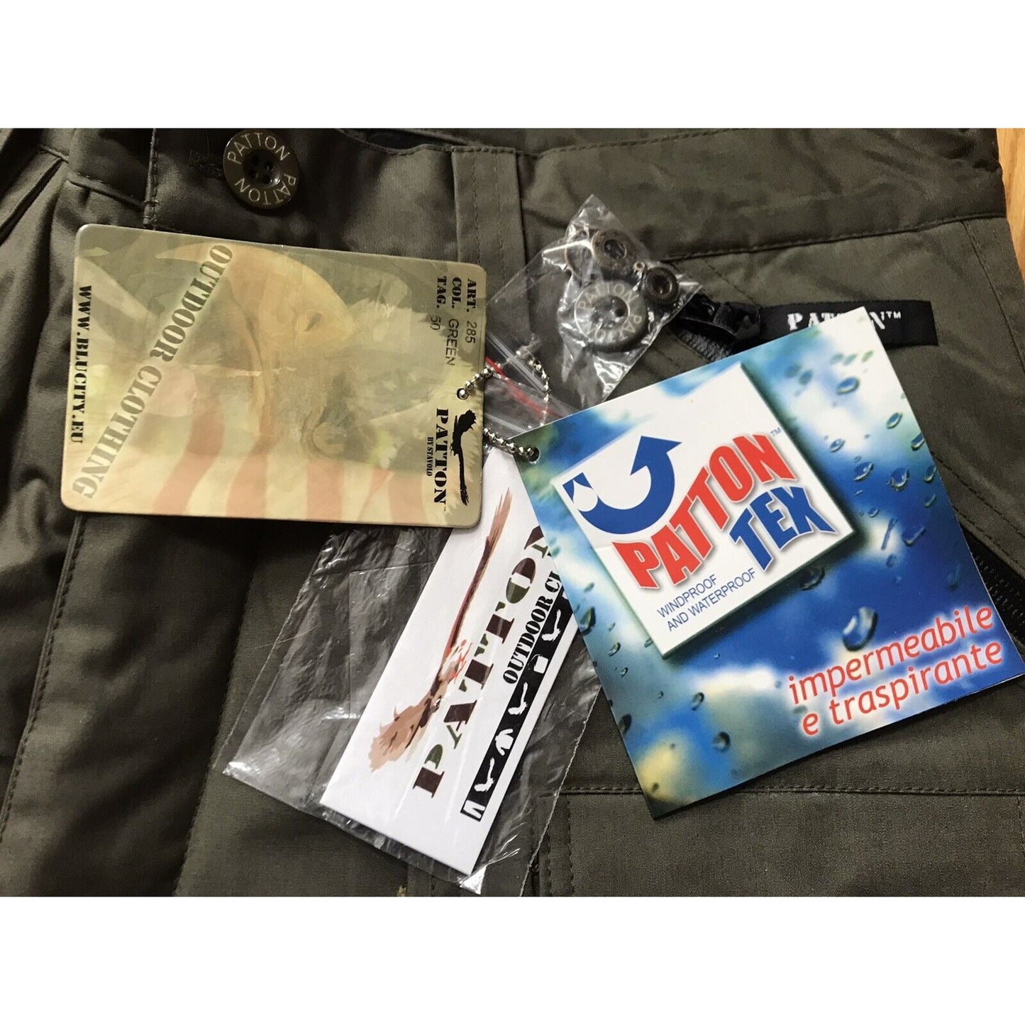 Patton by Stravolo ART 285 Waterproof & Windproof Pants EURO Size 50 NEW!