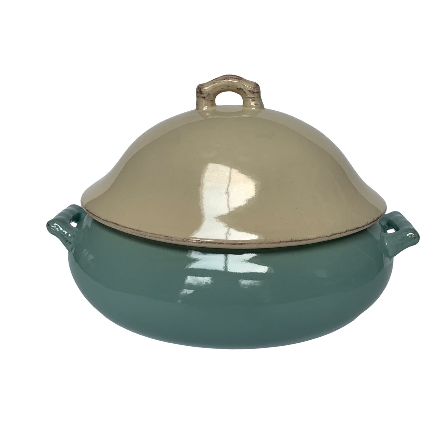 Le Prairie by Creative Co-op Blue White Soup Tureen Lidded