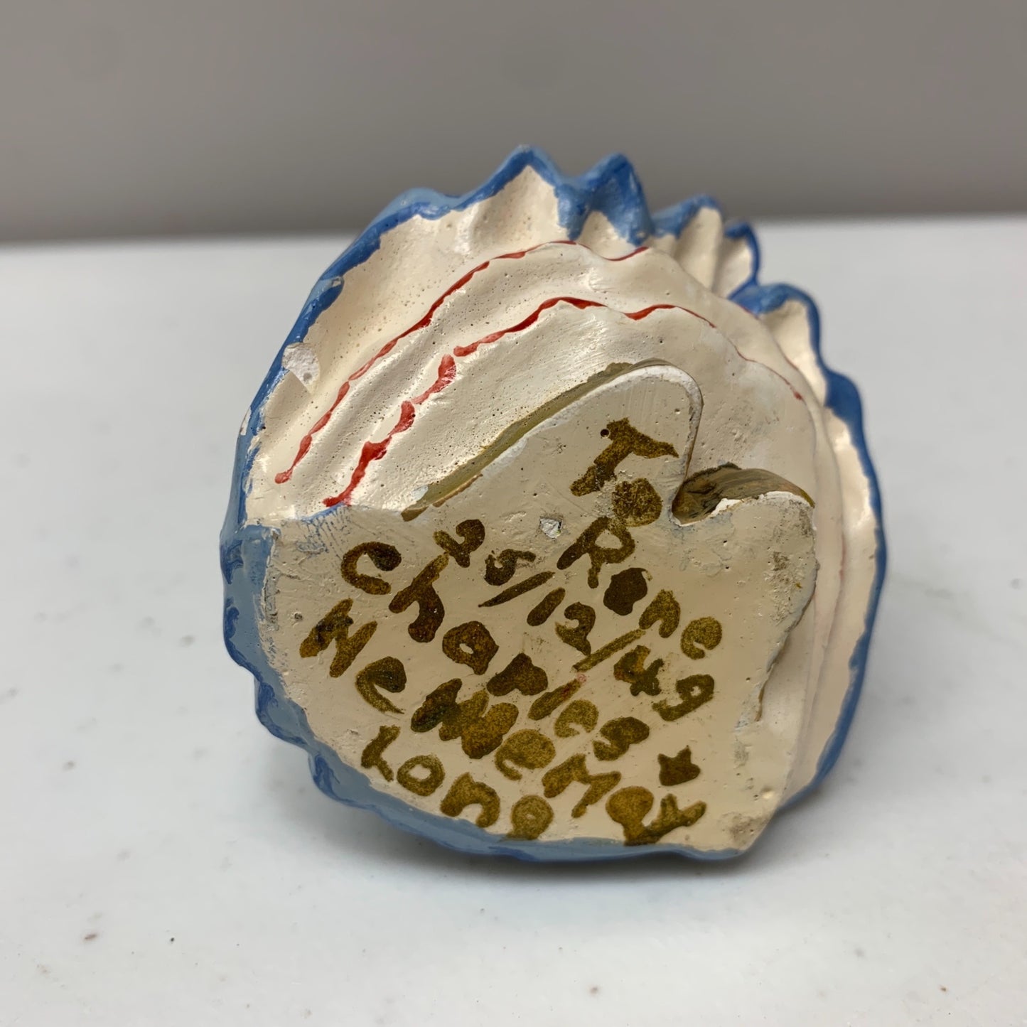 Vintage Blue Ceramic Dutch Girl Figurine