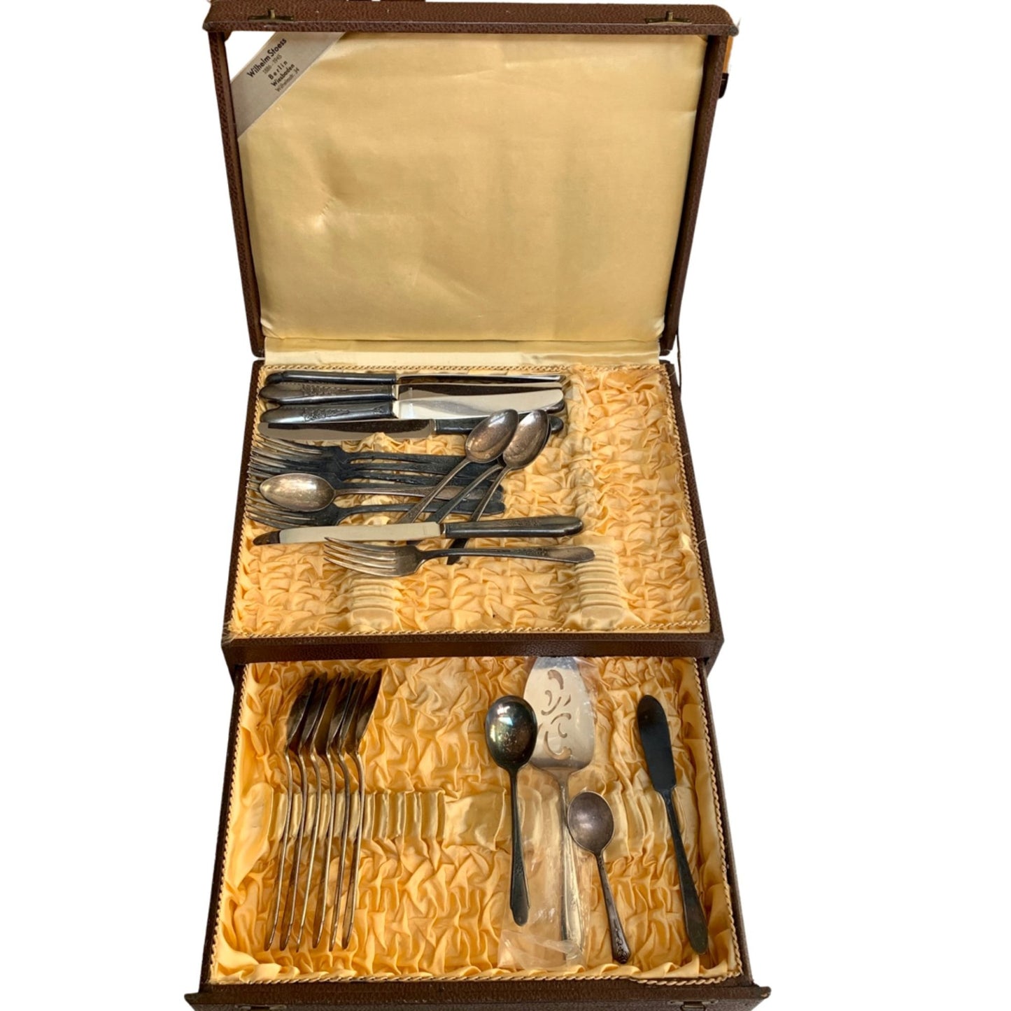 Vintage WM Rogers International Silver Gardenia Set in Box