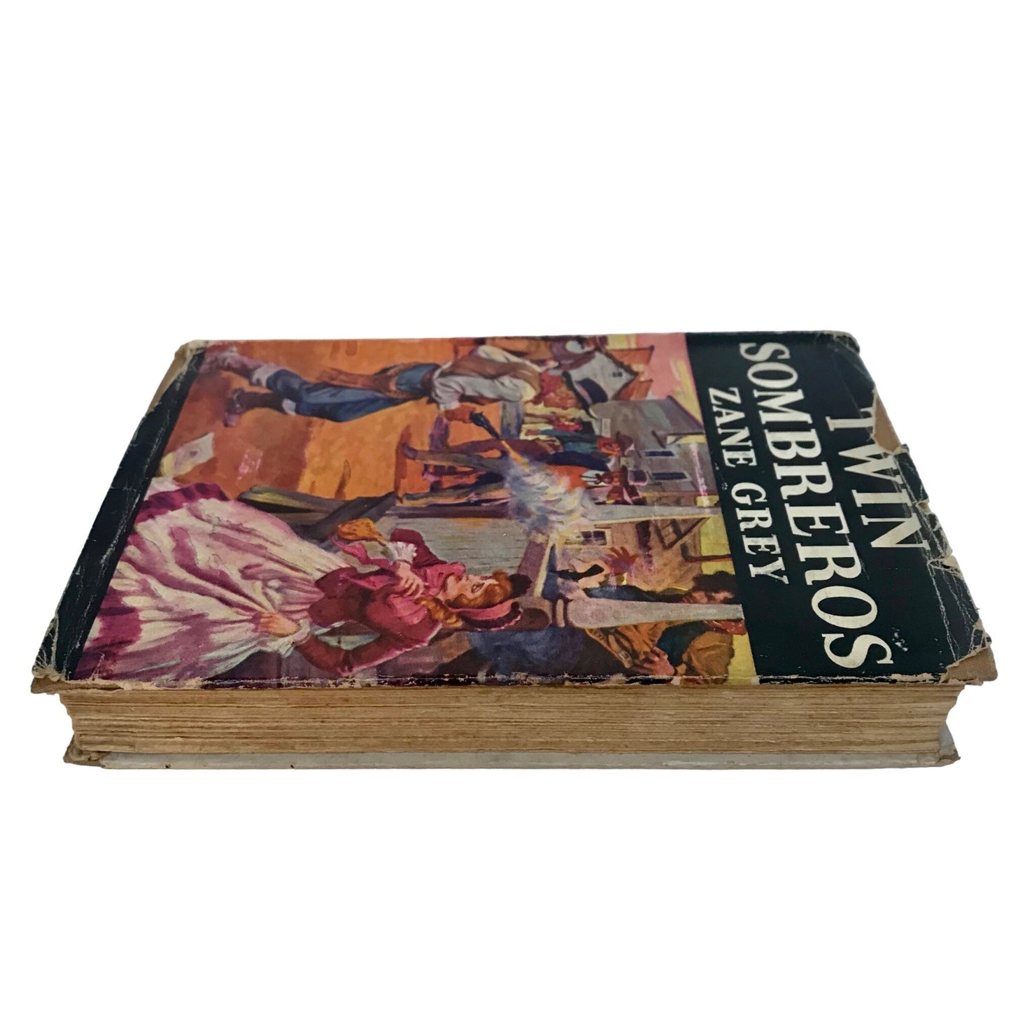 Vintage Twin Sombreros by Zane Grey Book 1940 w/Dust Jacket!