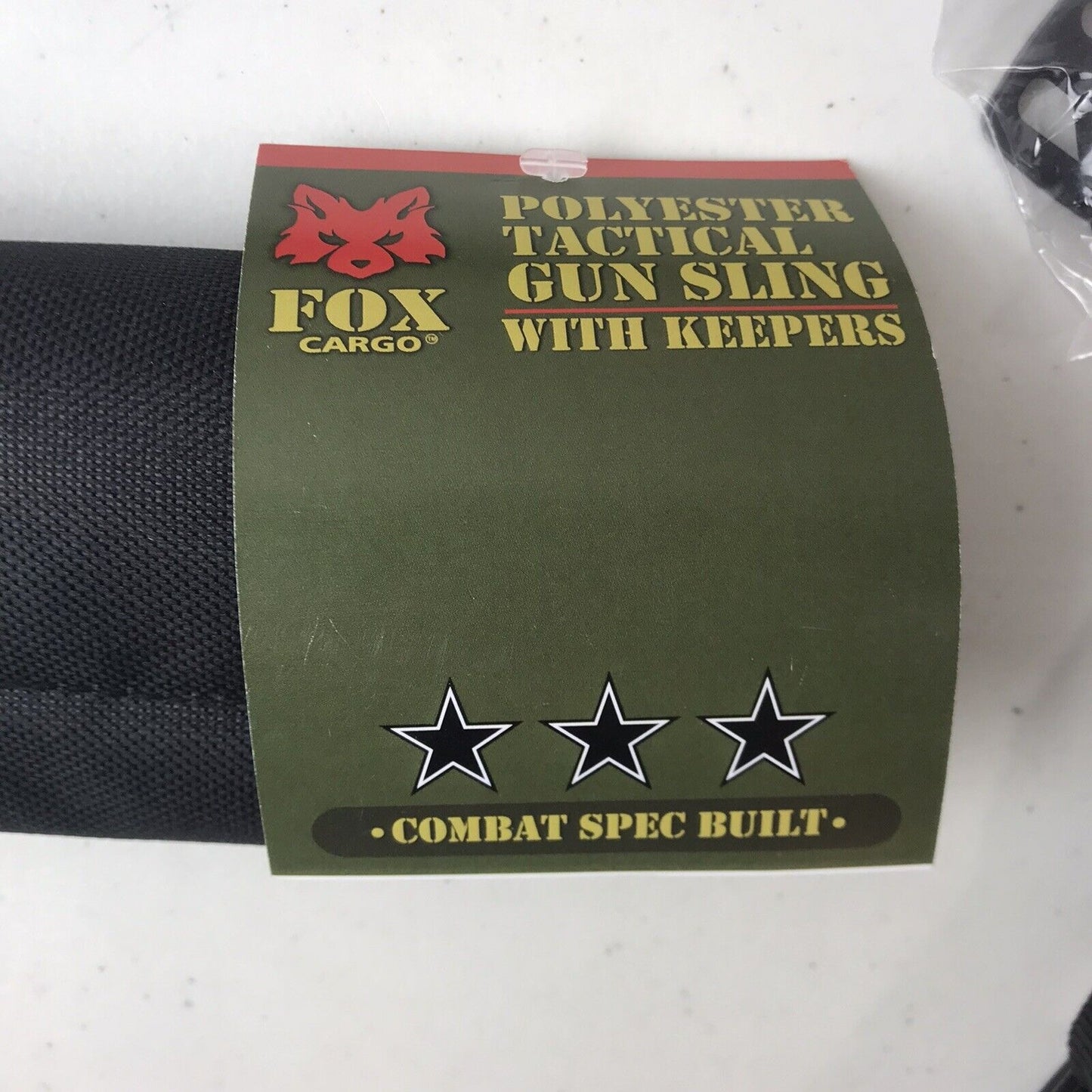 Fox Cargo Tactical Gun Sling w/ Keepers 55-381, Black