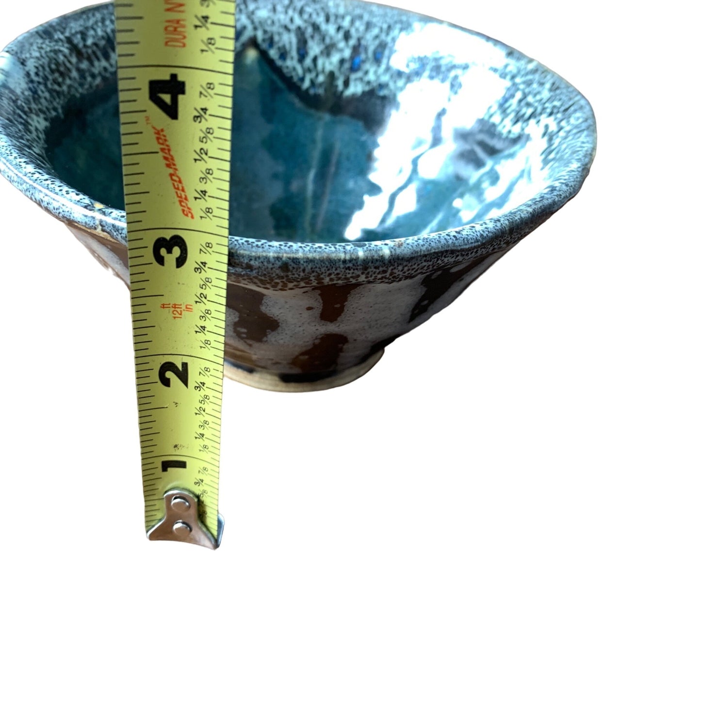 Amateur Pottery Small Bowl Stripe Glazed