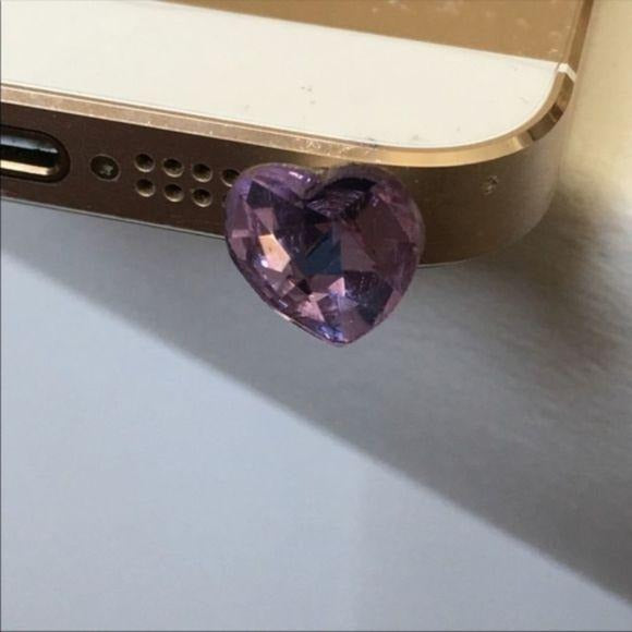 New T-Shirt & Jeans Headphone Jack Charm Heart