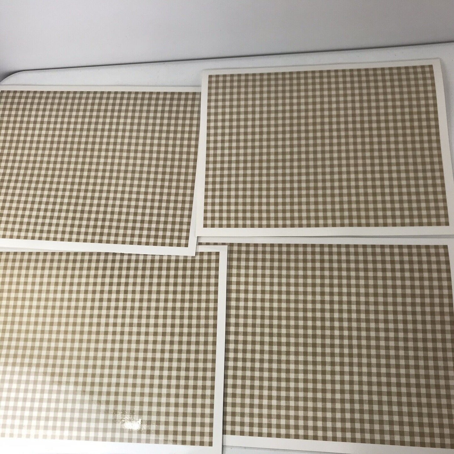 Set Of 4 Vintage Scenery Photo Placemats Laminated & Washable