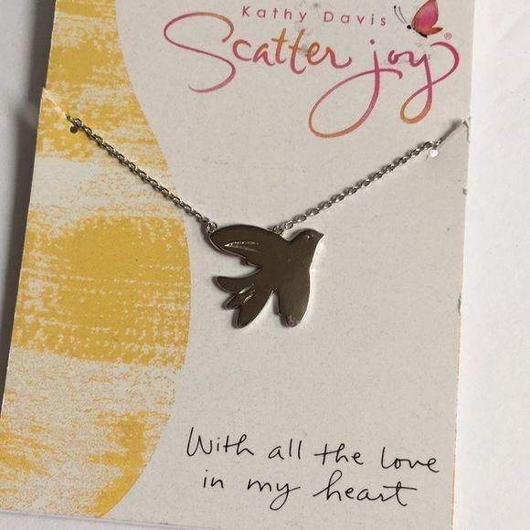 New Kathy Davis Sparrow Silver Necklace