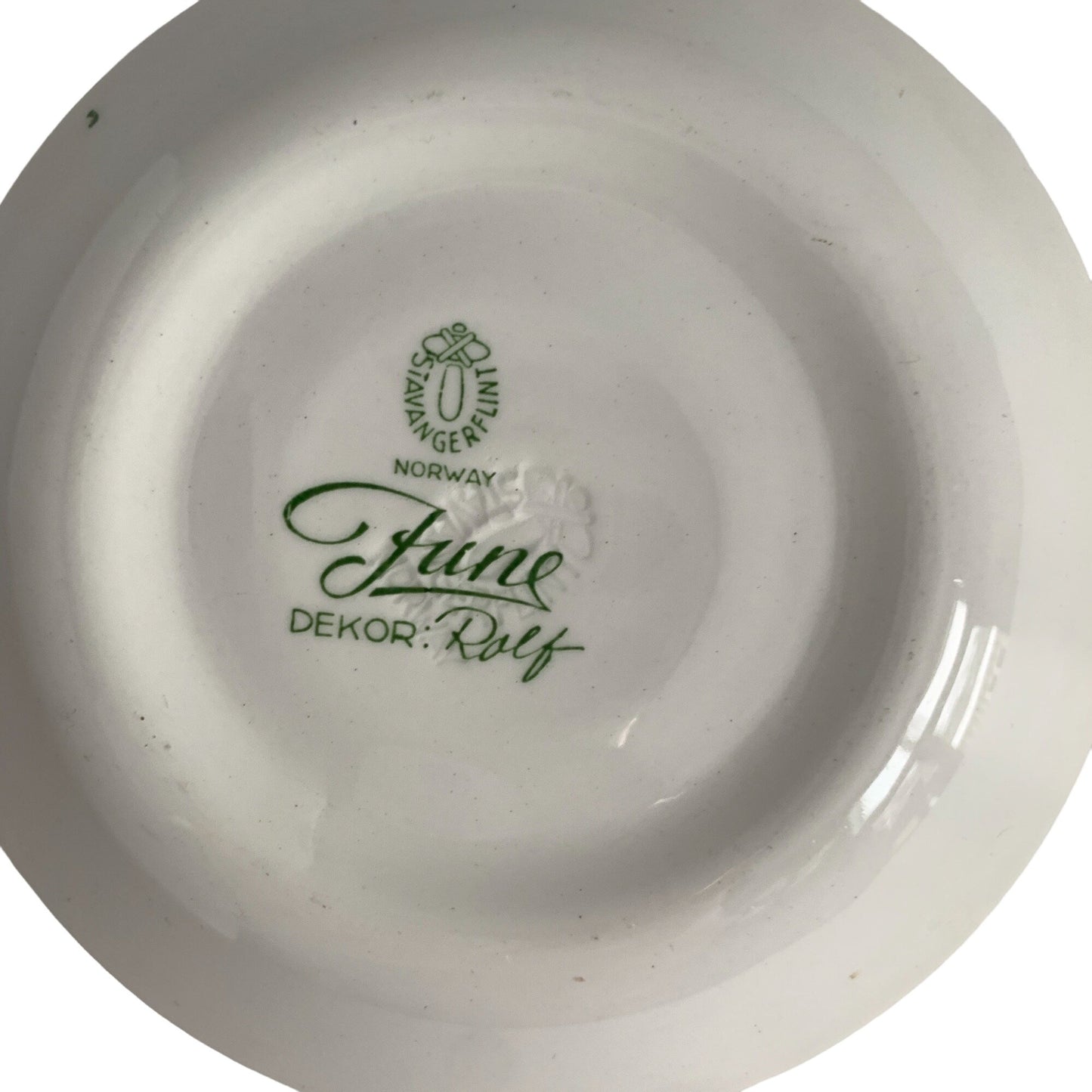 Stavangerflint Norway June Dekor Rolf Saucer Plate 5"