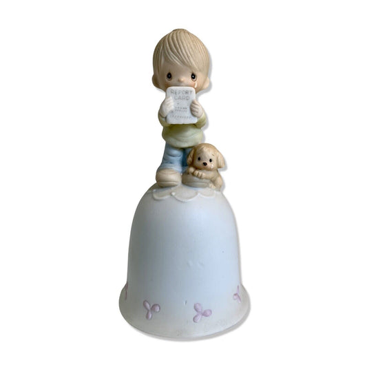 Precious Moments Boy Report Card "God Understands" Figurine