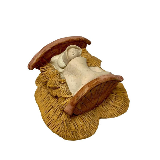 Enesco The Bethlehem Experience Born in a Manger Baby Jesus Figurine 1997 Dennis Brown