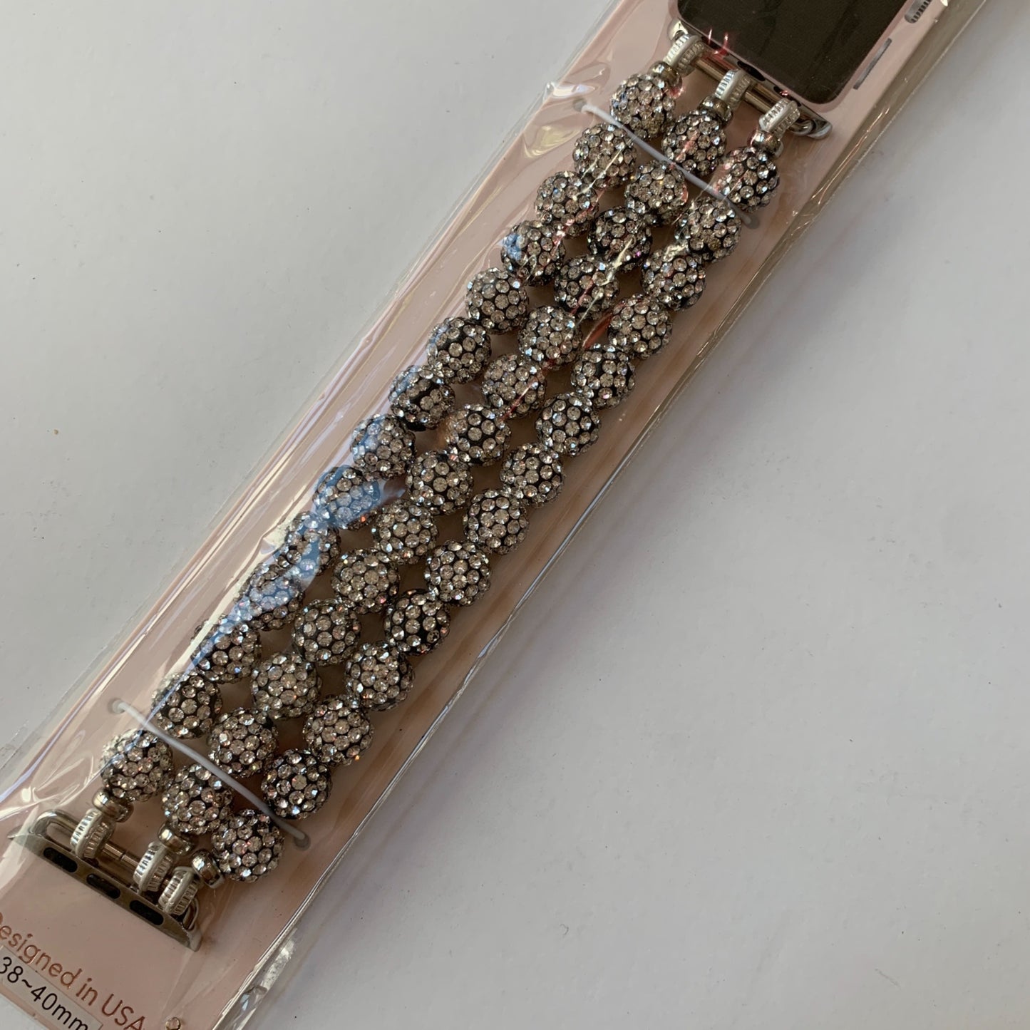 NEW Silver Beaded Apple Watch Band Bracelet