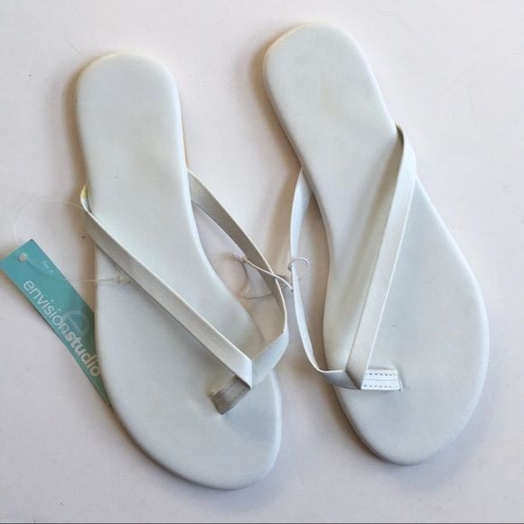 Envision Studio White Sandals New