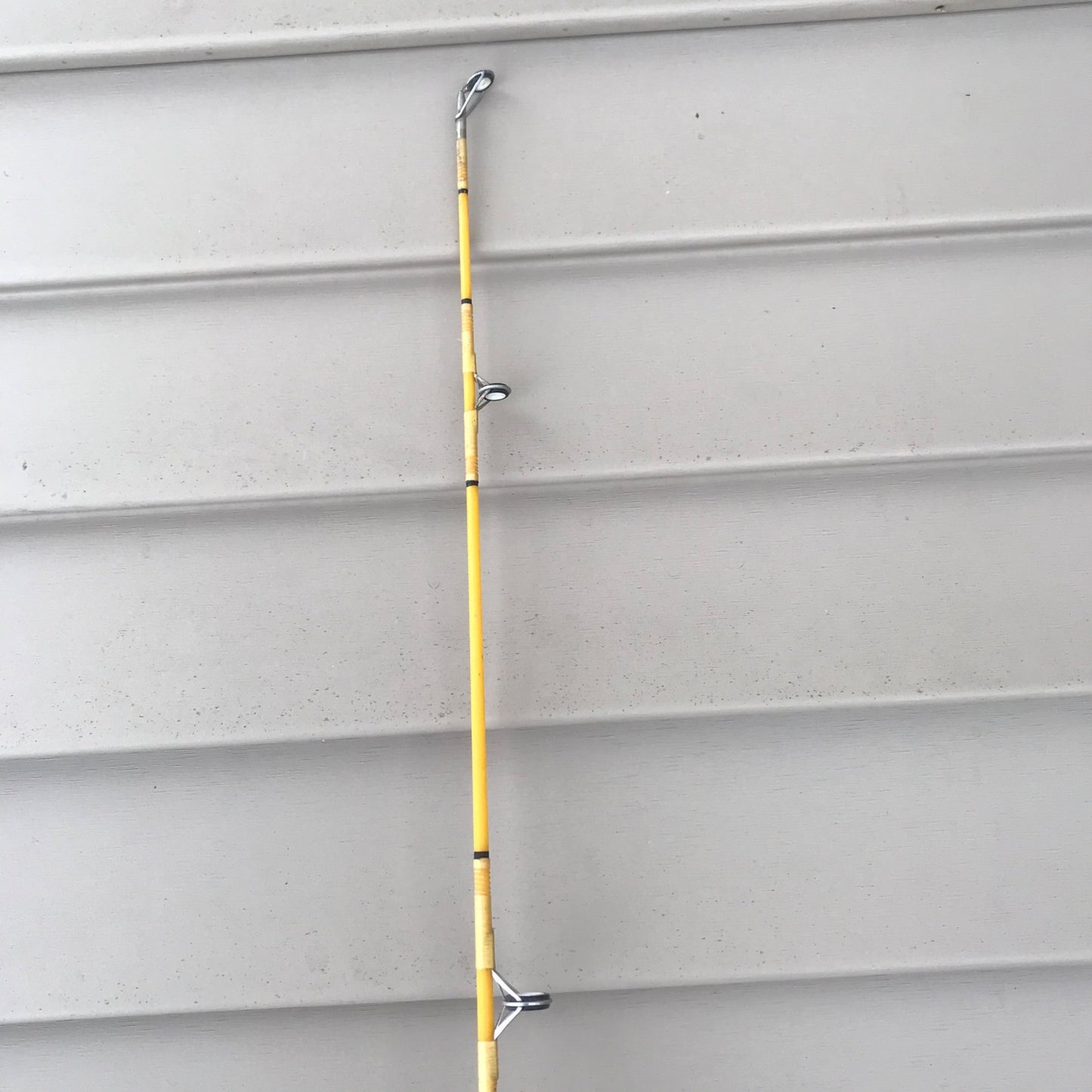 Vintage 6’ 6” Yellow Fiberglass Spinning Rod Japan Medium Heavy Action
