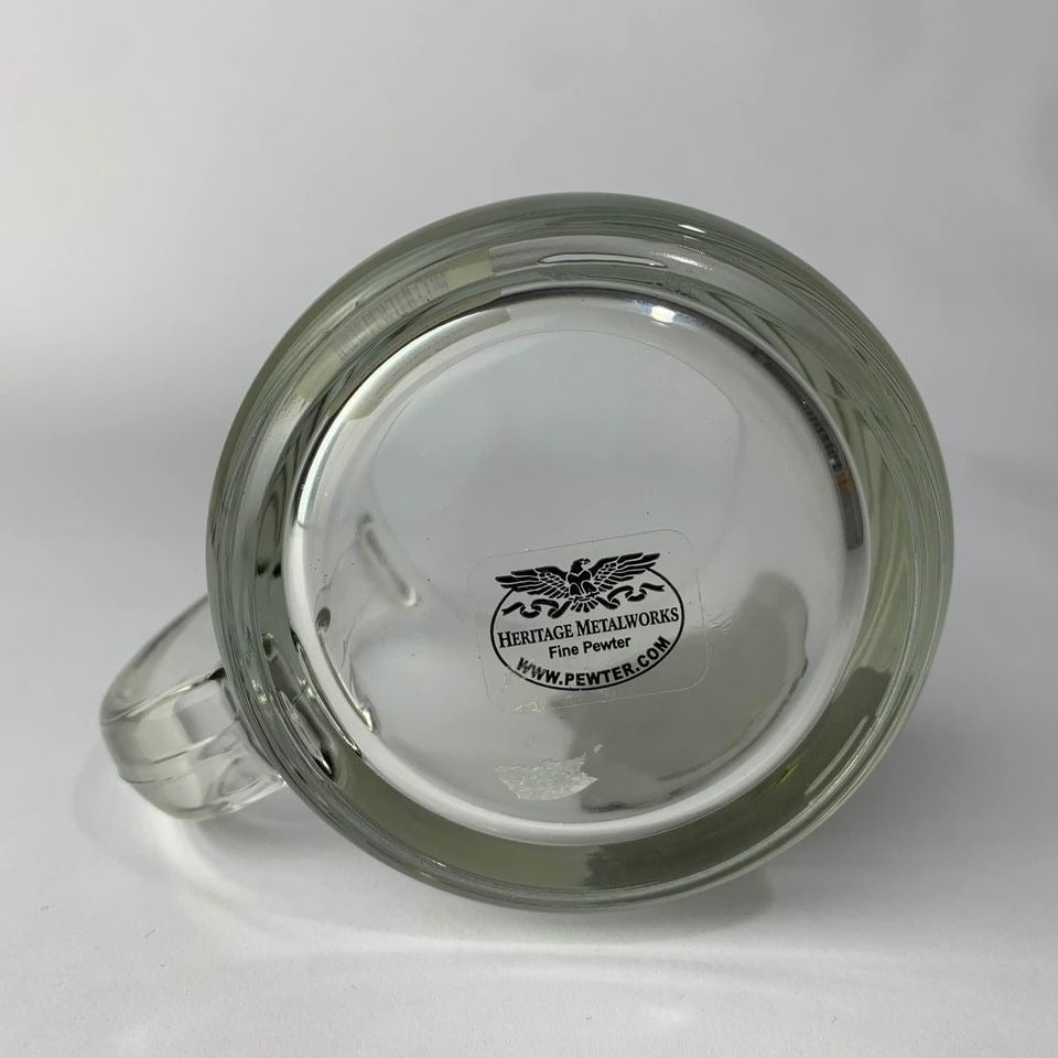 Heritage Pewter Beagle Dog Glass Coffee Mug New