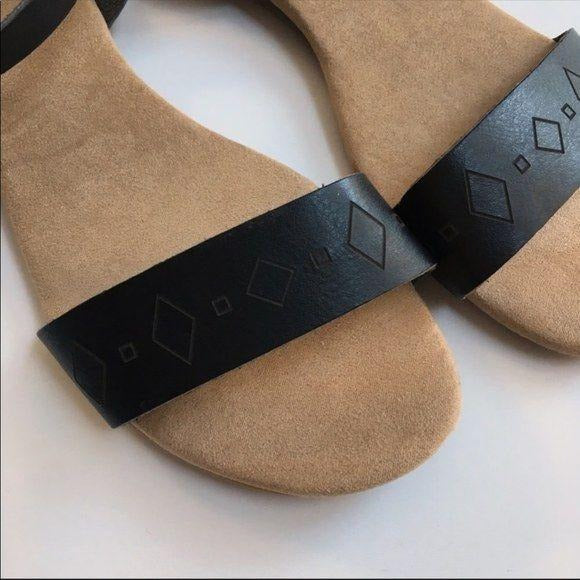 New SO Women’s Ankle Strap Sandals Black