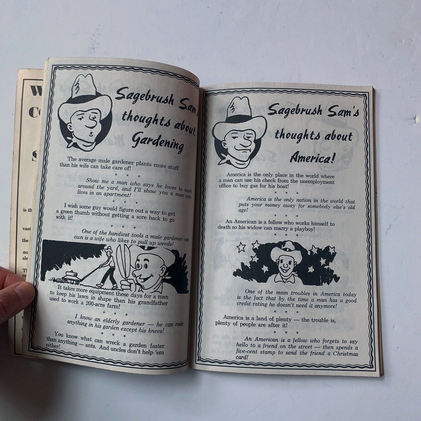 1974 SAGEBRUSH SAM'S Chuckle & Chow Book recipes cook