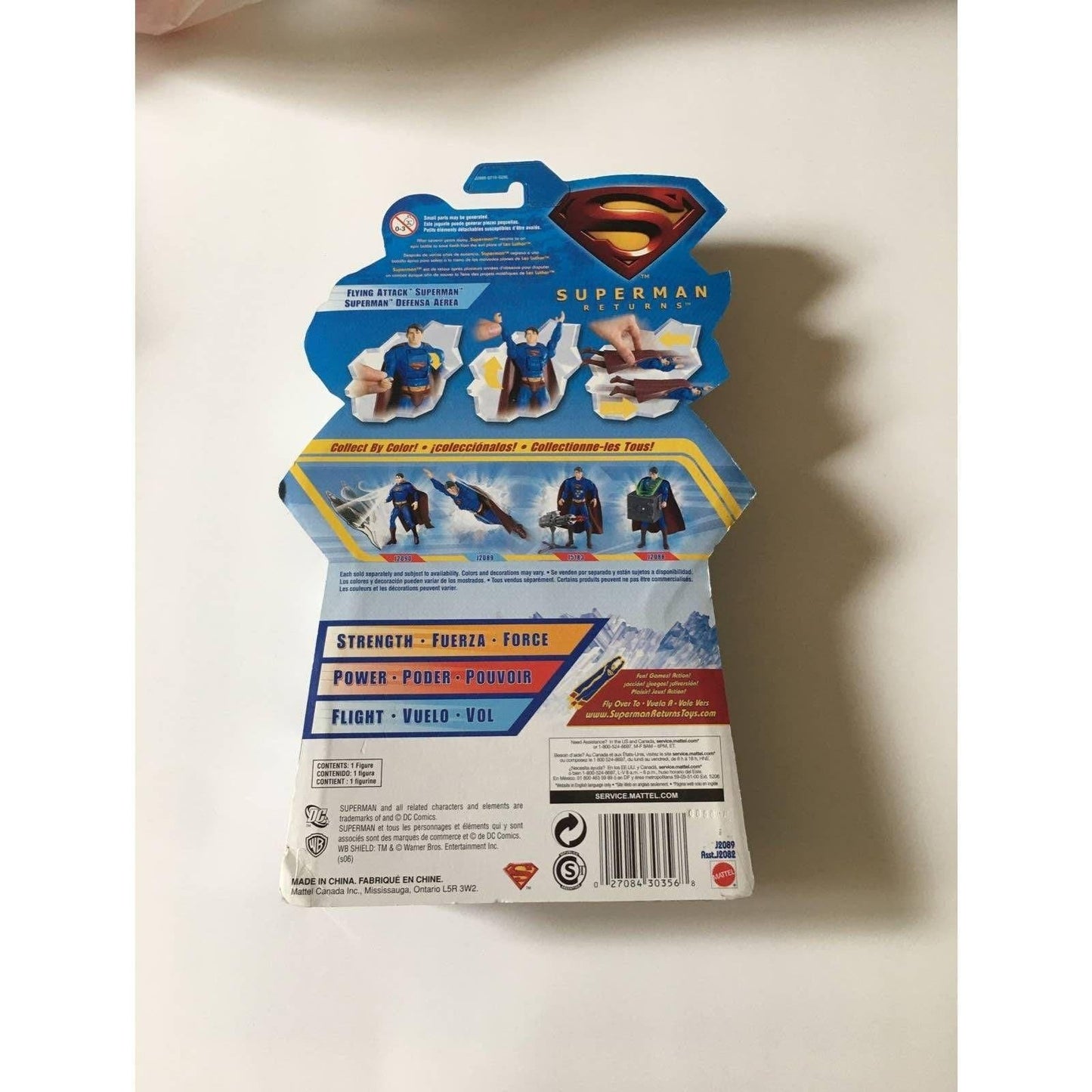 Superman Returns Flying Attack Figure New