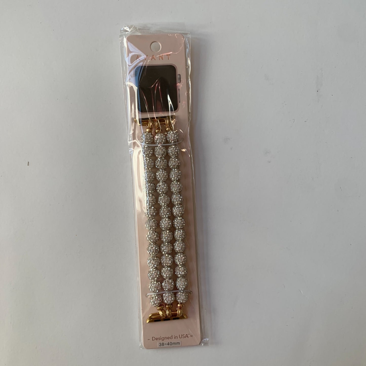 NEW White Beaded Apple Watch Band Bracelet