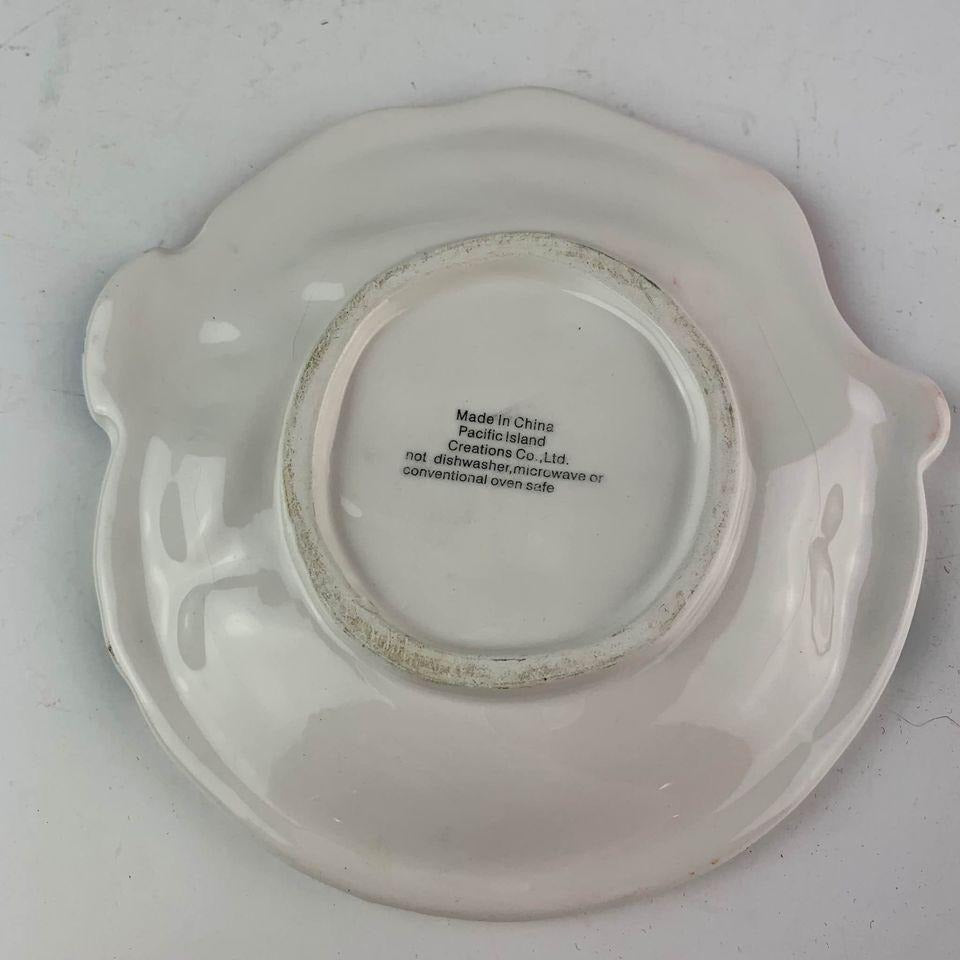 Vintage Snowman Small Decorative Plate Pacific Island