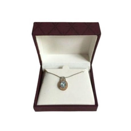 New Vintage Style Blue Crystal Necklace