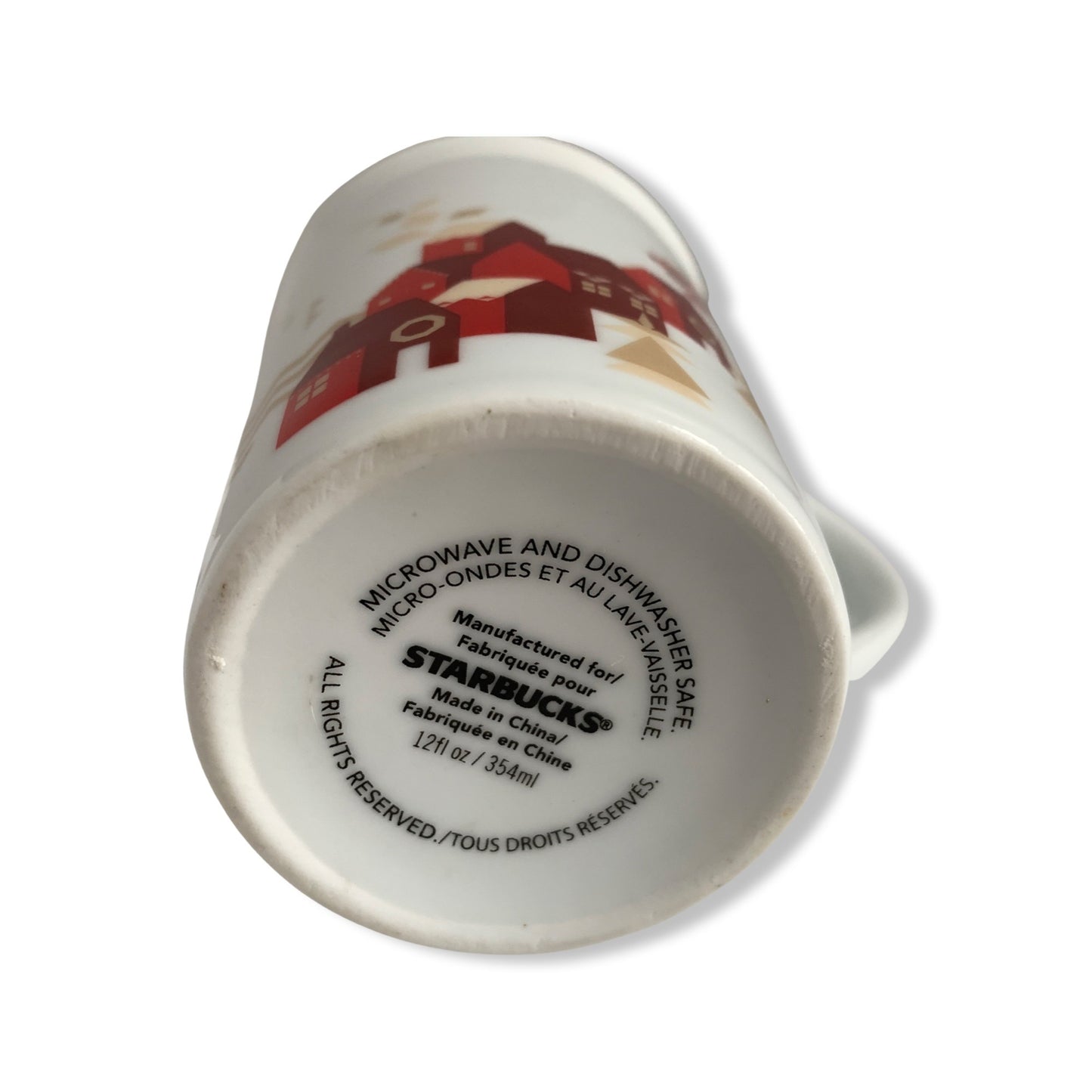 Starbucks Holiday Village Houses Coffee Mug 12 oz.