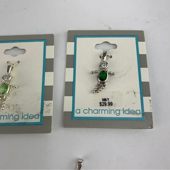 A Charming Idea Birthstone Babies Charms Lot of 5