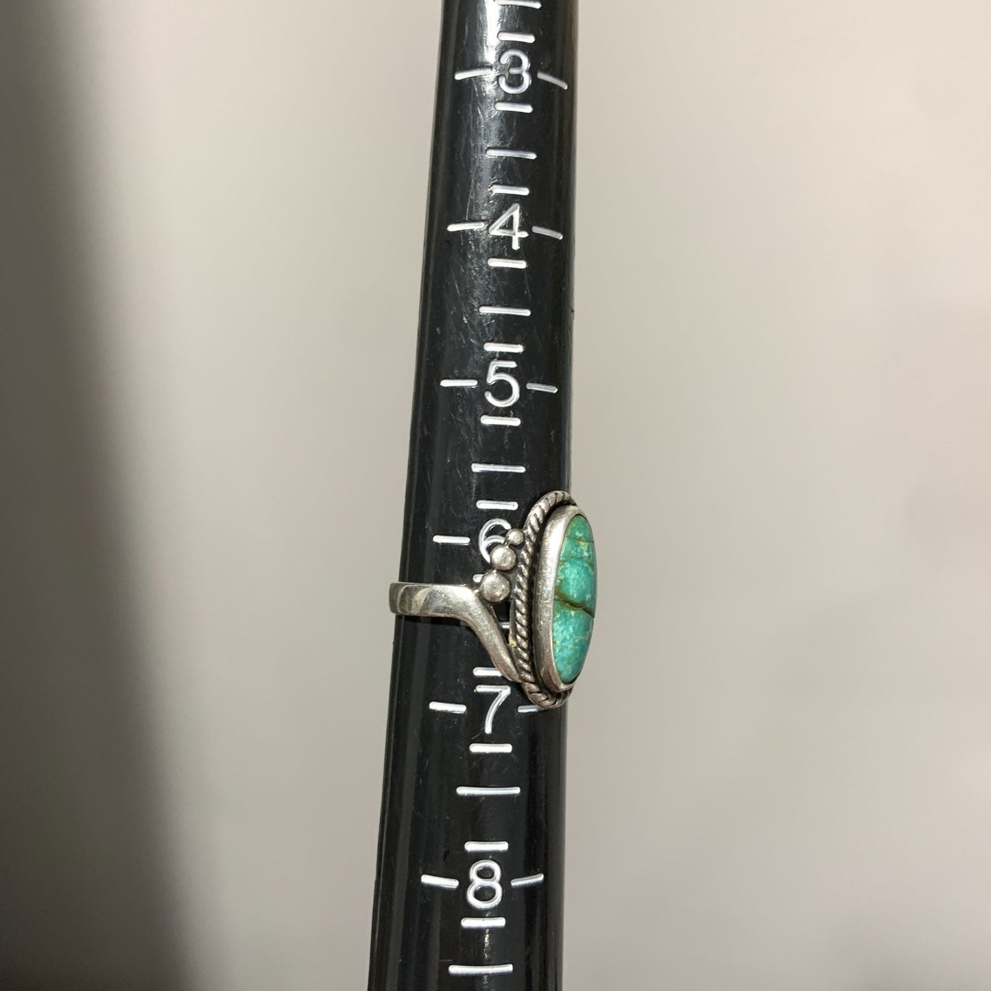 Bell Sterling Vintage Turquoise Ring Size 6.5